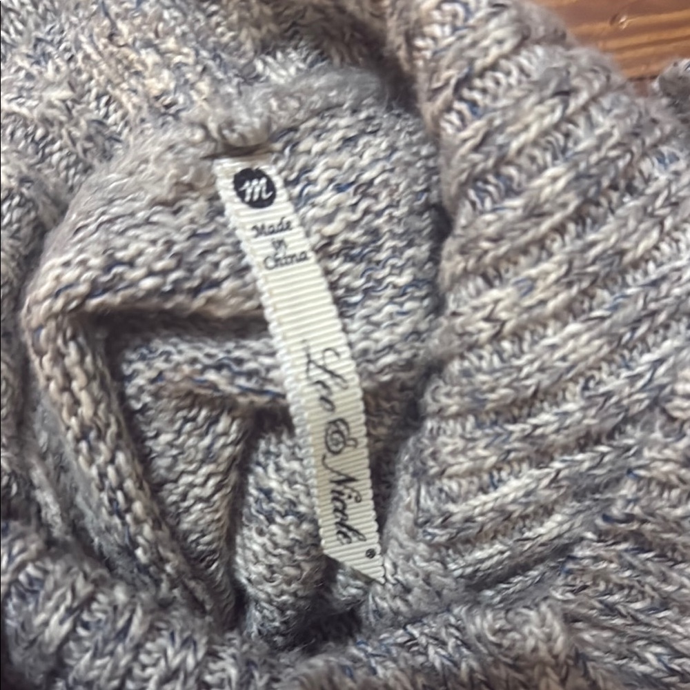 Gray Turtleneck Sweater Dress - Picture 2 of 3